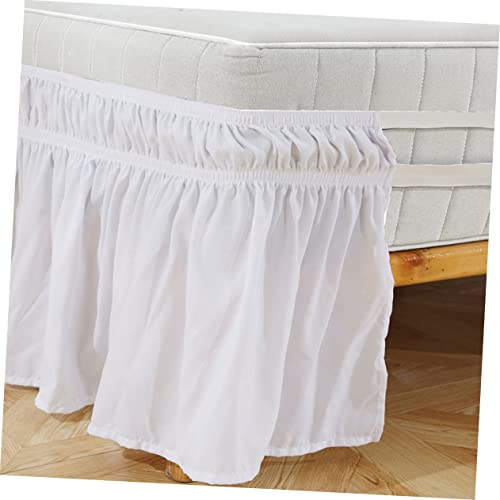 Jupe de lit plissée élastique Cabilock pour lit double et simple - 4