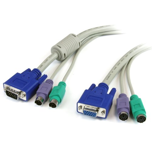 StarTech.com 15 ft 3-in-1 PS/2 KVM Extension Cable - Keyboard Video Mouse
