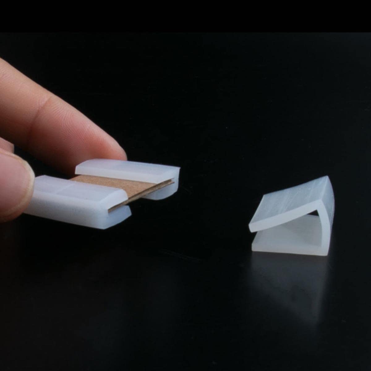 Joint D'étanchéité En Silicone En U, 10x13mm, Par Longueur De 2 Mètres - Pour Portes De Douche, Vitrages, Isolation