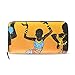 Fantasazio Clutch Geldbörse afrikanische Frauen tanzendes Muster Namenskarte Organizer