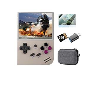 Handheld Game Console for Kids and Adults, RG35XX Retro Gameboy Preload 5474 Games, Classic Video Game Player Linux System 64G Support TV and Gamepad, Portable Gaming Machine