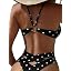 173 Black White Poka Dots