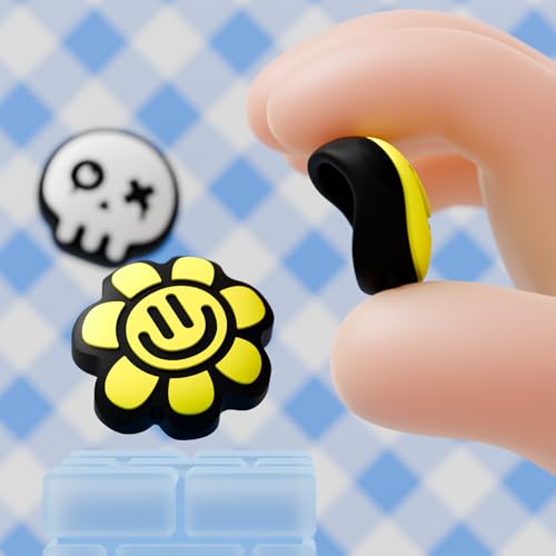 PlayVital Thumb Grips for Nintendo Switch 2 | Silicone Joystick Caps (6-Pack) - Cute Accessories Analog Stick Covers for Joycon 2 - Happy & Gloomy Style - Thumbnail 6