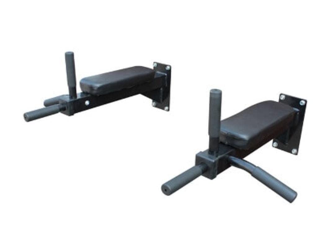 Heavy duty Wall mounted Dips station with side bar in black Dip Station-image-31