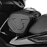 Rhinowalk Tunnel-Tasche für Roller, 16L Hartschalen ABS Motorrad Tasche Rollertasche für Scooter mit Mitteltunnel, mit Touchscreen-Fach, Tragegriff, Schultergurt & Regenhaube