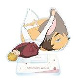 Sonsoke Hinata Shoyo Acrílico De Pie Juego Estatuilla Soporte Acrílico Soporte Modelo Colecciones Periférico Mesa Cosplay Decoración (Miya atsumu)