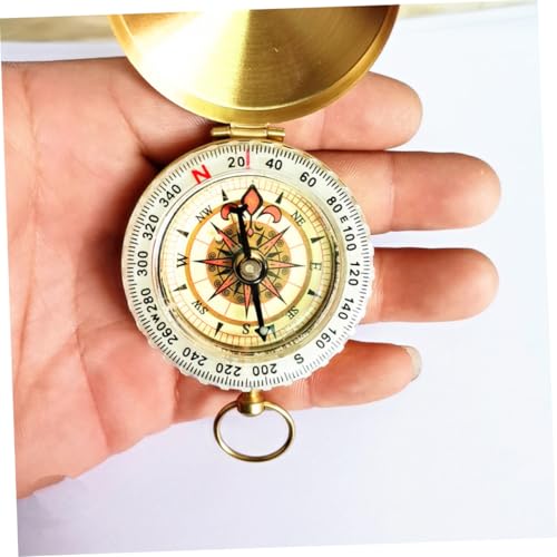 Brújula de Cobre Portátil para Camping y Supervivencia miniatura 3