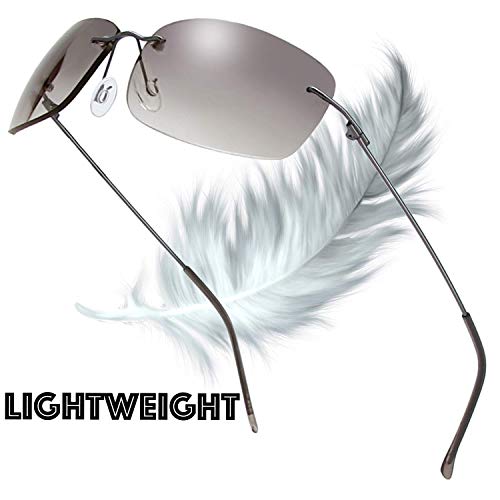 Image of The Fresh Minimalist Small Rectangular Sunglasses Clear Eyewear - Exquisite Packaging