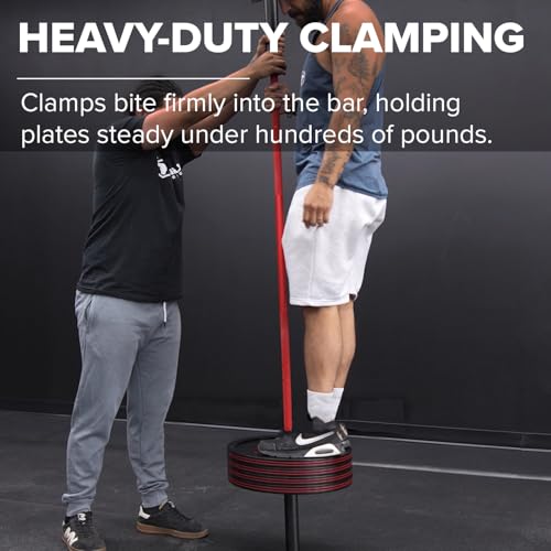 RapidGrip™ Barbell Collars – Automatic Locking Barbell Clamps for Olympic Weight Bars – Heavy Duty Barbell Clips for Gym, Weightlifting, Powerlifting & Cross Training – Quick Release, No Slip - Image 6
