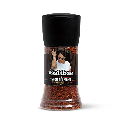 SaltBae® Assaisonnement au Poivre Rouge Fumé pour Bifteck - Assaisonnement de haute qualité pour tout cuisinier ou maître grillardin - idéal pour une soirée BBQ - amenez SaltBae dans votre cuisine Cover