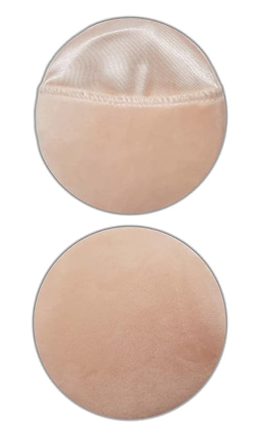 Cosmetic Foundation Puff & Soft Cotton Sponge Makeup Tool | Washable, Easy to Clean | For Loose Powder, Pressed Powder & Foundation | Suitable for All Skin Types (PACK OF 2)