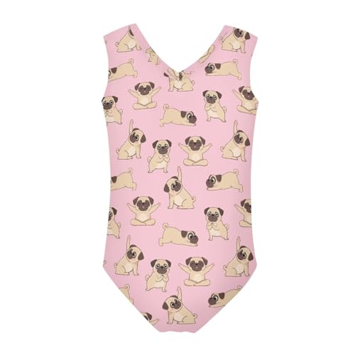 Image of Swimsuits for Girls 3-14 Summer Kids Bathing Suits Gymnastics Leotards One Piece Swimwear