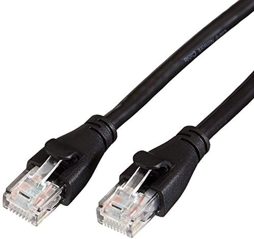Amazon Basics RJ45 Cat 6 Ethernet Patch Cable, 1Gpbs Transfer Speed, Gold-Plated Connectors, 14 Foot