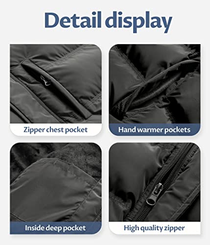 Image of Men's Puffer Jacket Waterproof Winter Parka jacket Warm Thicken Ski Coat