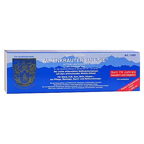 Hierbas Alpinas Emulsie Emulsión Tubo gigante 200 ml El Original de Frohne