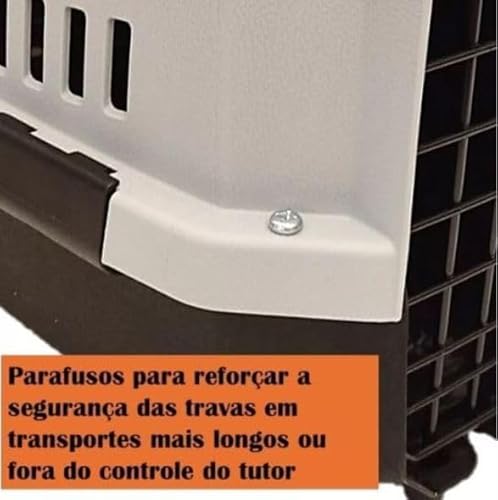 Caixa de Transporte Grande para Cães Pets até 10kg Carro Navio Avião Resistente Segura para Viagens