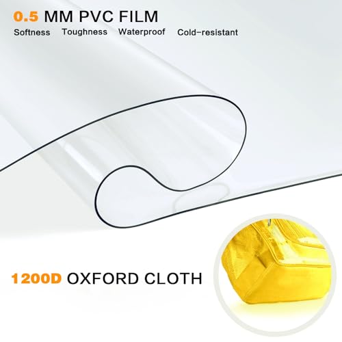 Image of PAMANO Clear Backpack Transparent Heavy Duty School PVC Bookbag See Through Bag Boys and Girls for College Work Travel Security