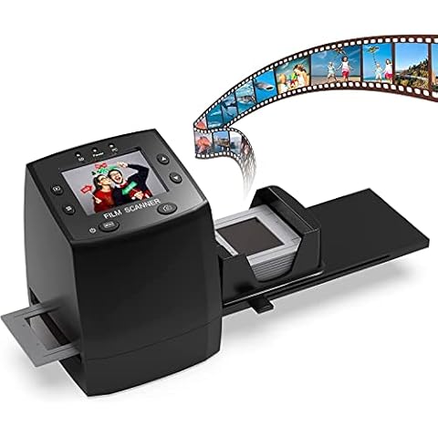 DIGITNOW!High Resolution 135 Film/Slide Scanner, Slide Viewer and Convert 35mm Negative Film &Slide to Digital JPEG Save into SD Card , with Slide Mounts Feeder No Computer/Software Required Cover