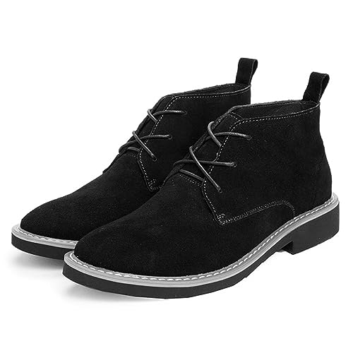 CERYTHRINA Mens Elevator Chelsea Boot 2.36 Inches Taller Invisible Height Increasing High-top Leather Dress Boots2