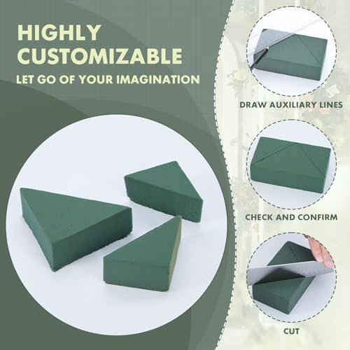 Bloc de mousse florale lot de 20 briques vertes pour composition de fleurs de table