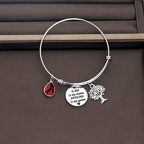 Image of CENWA Funny G-ma Gift G-ma Is My Name Spoiling Bracelet Grandma Christmas Birthday Present Mothers Day Gift (G-ma Is My Name Br)