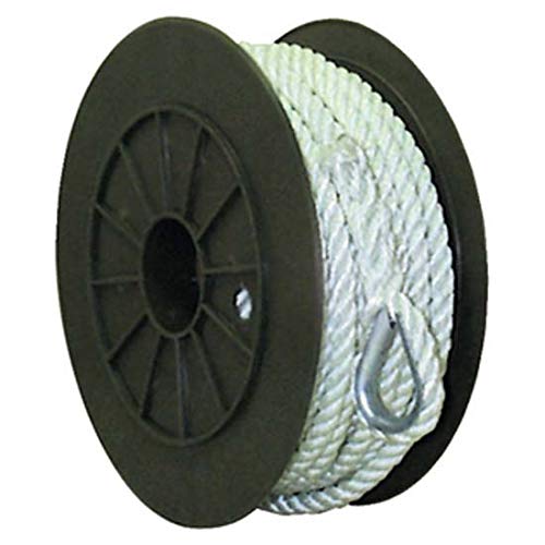 SEACHOICE 3/Strand Twisted Nylon Rope Spool (Size: 3/8" X 600ft)