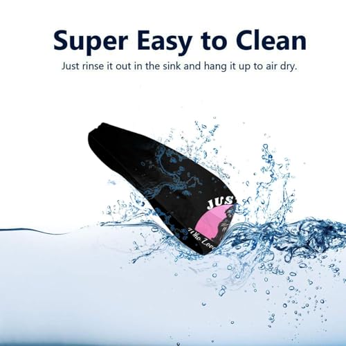 Just A Girls Who Loves Maltese Dog Adjustable Sports Headband Moisture Wicking Sweatband for Running Workout 7