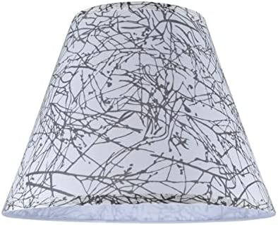 Aspen Creative 32286A Transitional Hardback Empire Shape Spider Construction Lamp Shade in Off-White with Tangled Twig Pattern, 14" wide (7" x 14" x 11") image 5