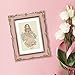 PHAREGE Vintage Picture Frame 5x7 Pink Gold, 5 by 7 Ornate Decorative Antique Frame with Mat for 4x6 Photo, Fancy Matted Frame for Desktop or Wall, Horizontal or Vertical
