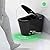 Black Smart Bidet Toilet with Auto Open Lid and Auto Deodorisation, Modern Intelligent Tankless One Piece Toilet with Bidet Built In, Wireless Remote.