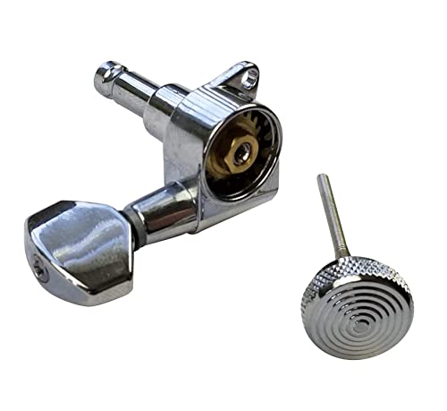 Locking Guitar Tuners Chrome 6 In-Line 19:1 Machine Heads Tuning Pegs For Fender Stratocaster/Telecaster #TOP2