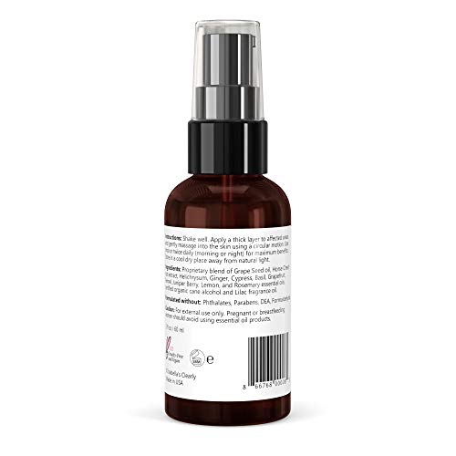 Isabella's Clearly Vein | Natural Essential Oil For Varicose Veins - Best Natural Varicose Veins Treatment For Legs | Capillary Health For Face And Body | Soothing Essential Oils And Herbal Extracts With Horse Chestnut, Helichrysum, Ginger #TOP6