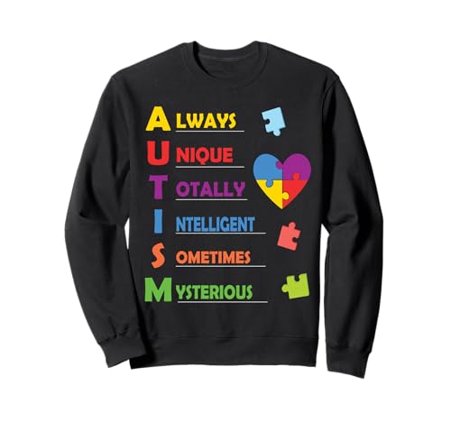 Colorful ASD Design for Proud Parents of an Autistic Child Sweatshirt