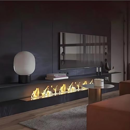 Huansebesity Camino Elettrico Da Parete,Camino Elettrico Camino Elettrico Camino Elettrico,Camino A Fiamma 3D Decorazione A Fiamma Simulata Per Interni,100Cm/39.3In 120Cm/47.2In