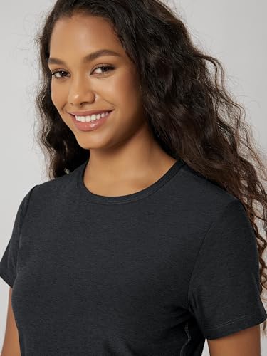 Image of ODODOS Women's Short Sleeve Performance T-Shirts - Ultra Soft odSTRATUM Tech Crew Neck Tee UPF 50+ Essential Top