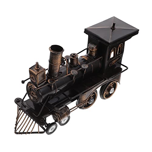 Alipis Alloy Locomotive Model Train Tabletop Decoration Desktop Loco Sculpture for Adults