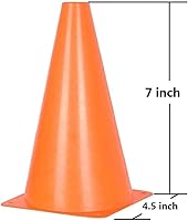 Vista 3 de Conos de fútbol YOQXHY (25 unidades, 7 pulgadas) Agility Training Sports Cone plástico con bolsa de transporte para niños fútbol Baloncesto Taladros