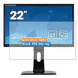 Vaxson 2 Pièces Anti Lumière Bleue Film Protecteur d'écran, compatible avec Iiyama ProLite XB2283HSU-B1DP 21.5' Monitor [pas en Verre Trempé] Neuf Screen Protector Guard