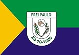 para fines representativos magFlags Bandera Large Frei paulo  Município Frei Paulo, Sergipe  bandera horizontal  1.35m²  90x150cm