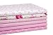 iEFUN 6PCS 20" x 22", 100% Cotton Fat Quarters Fabric Bundles, Quilting Fabric for Sewing Crafting (Pink)
