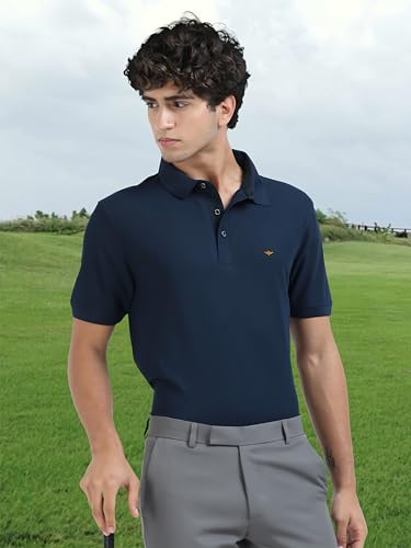 Image of STELLERS Men's Premium Polo T-Shirt Wrinkle Free Quick Dry Soft and Feather Touch Feel Regular Fit