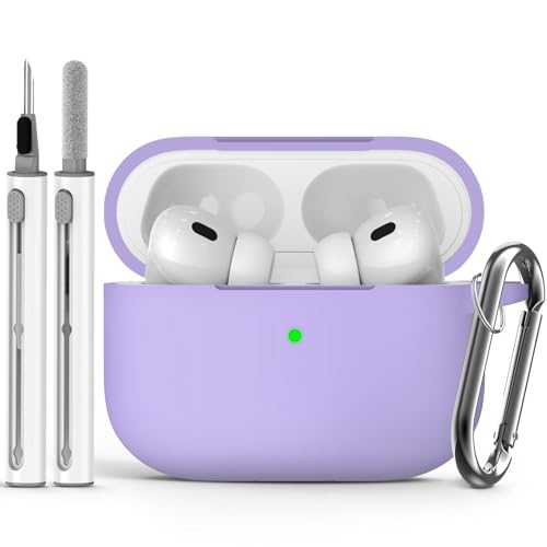 Image of Ljusmicker for AirPods Pro Case Cover with Cleaner Kit,Purple