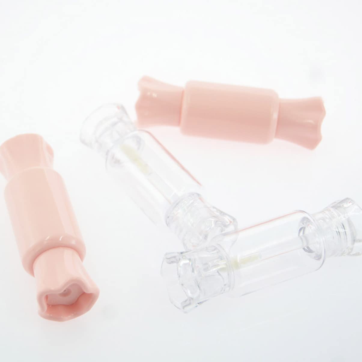 LALAFINA 36piezas Tubos De Lip Gloss Mano Contenedores De Color Labial Tubos De Maquillaje Color Rosa Para Brillo De Labios y Labial