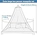 Mosquito Net Canopy Hanging Circular Curtain Netting for Single to King Size - Quick Easy Installation, Protects Baby Crib, Kid & Girls Bed