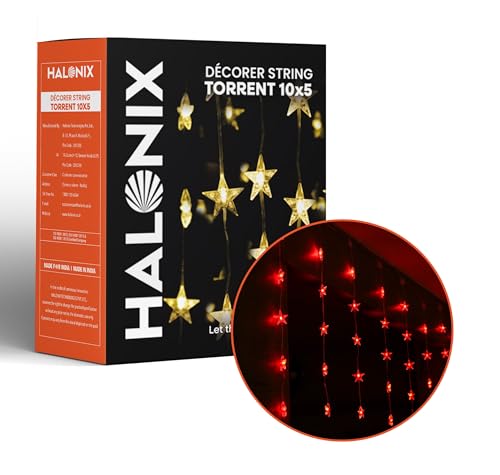 Halonix Decorer Torrent 10 x 5 Bright Led String Light | Diwali Light | Christmas Light | Wedding Light | Festive Lights for Home Decoration (Multicolor, 4 Meters, Pack 1)