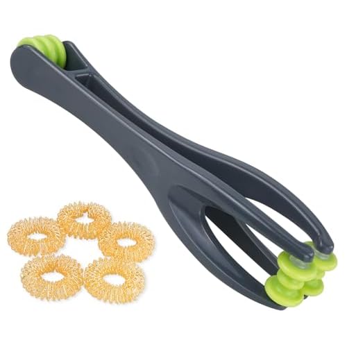cotsoco 2-in-1 Finger Massager Roller for Pain Relief, Stress, Arthritis & Circulation, Dual-Sided Therapy Tool for Carpal Tunnel with 5 Pcs Acupressu