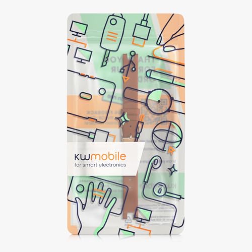 kwmobile Armband kompatibel mit Garmin Lily Sport - Echtleder Fitnesstracker Sportarmband Band