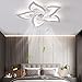 YUNLONG 6 Velocita Ventilatore da Soffitto con Luce, Soggiorno Silenzioso Dimmerabile Lampada Ventilatore Soffitto con Telecomando Reversibile Moderno LED Plafoniera Ventilatore Camera
