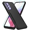 for Samsung A53 5G Case, Galaxy A53 5G Case with Screen Protector,Full Body Protection Durable Rubber Cover Phone Case for Samsung Galaxy A53 5G,Black