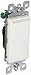 Leviton 5601-2WM 30 Pack 15Amp 120/277V Decora Rocker Single Pole AC Quiet Switch, White